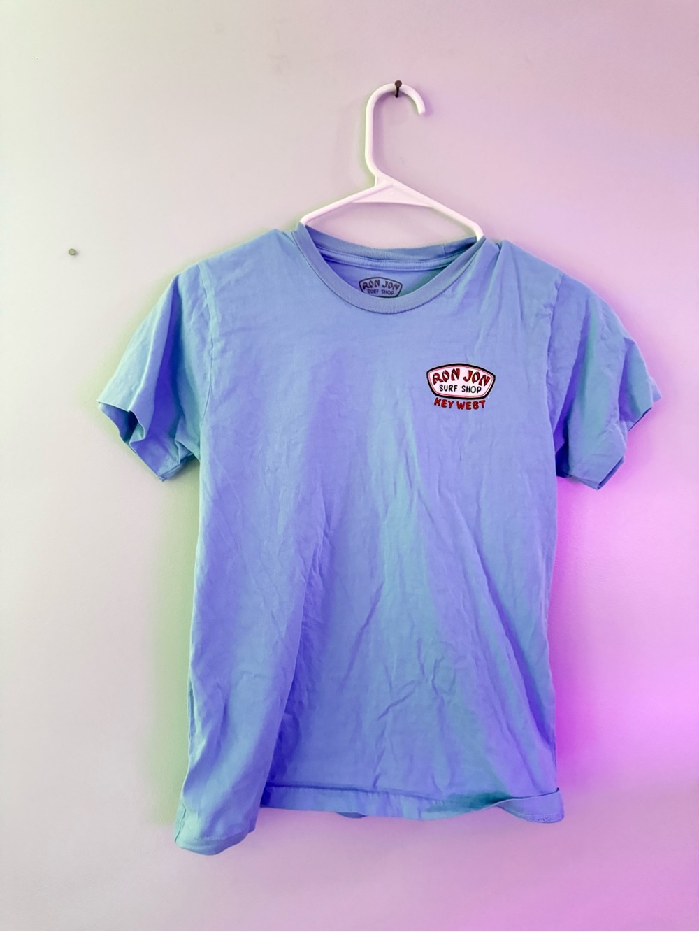Ron Jon Light Blue Kids Tee with Key West Patch